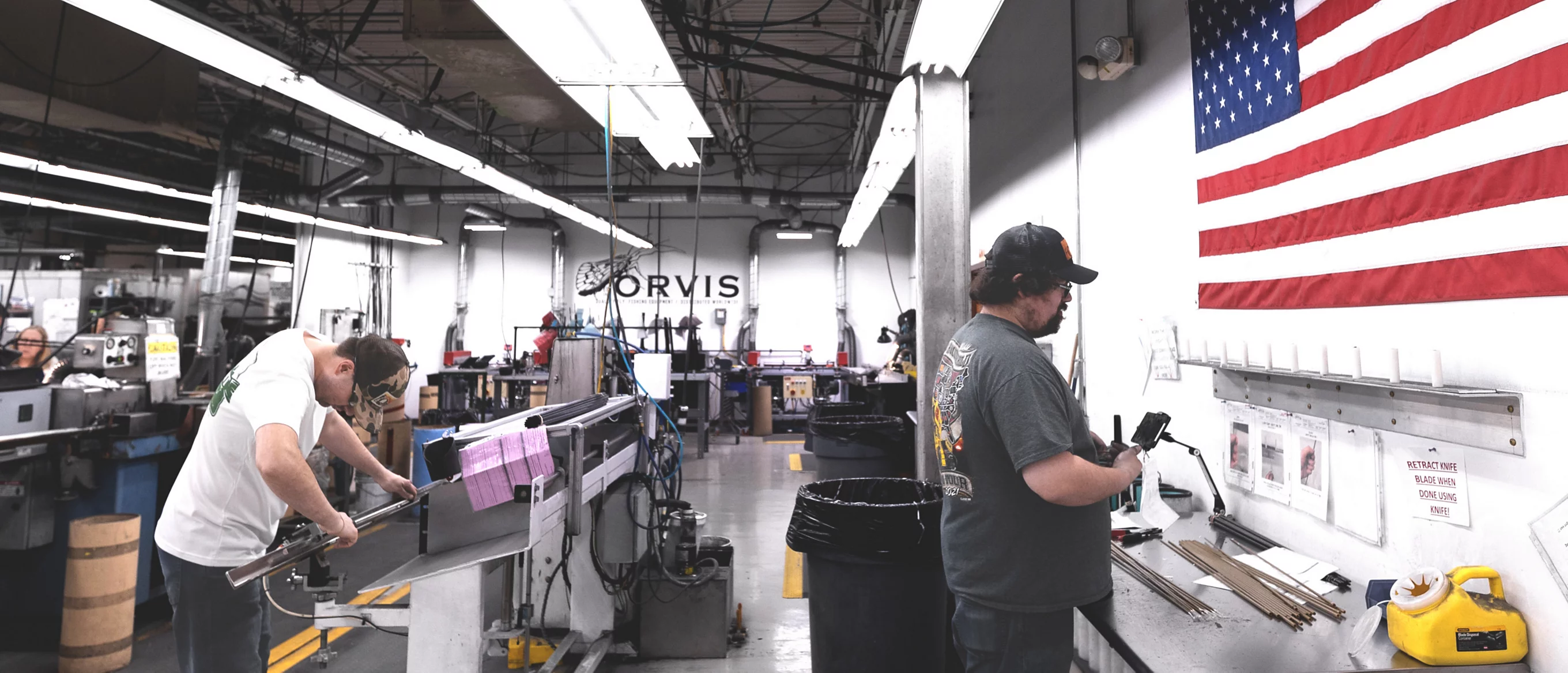 Fabricación de cañas Orvis en Vermont